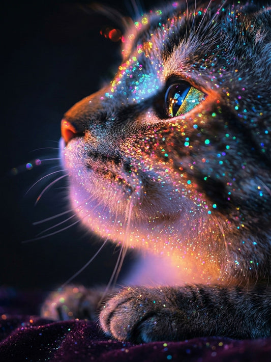 Sparkle Cat - 30x40cm