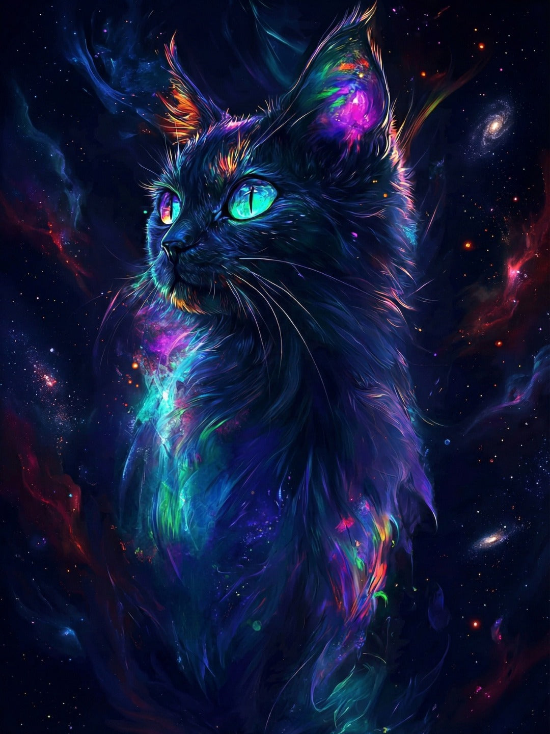Galaxy Cat - 30x40cm