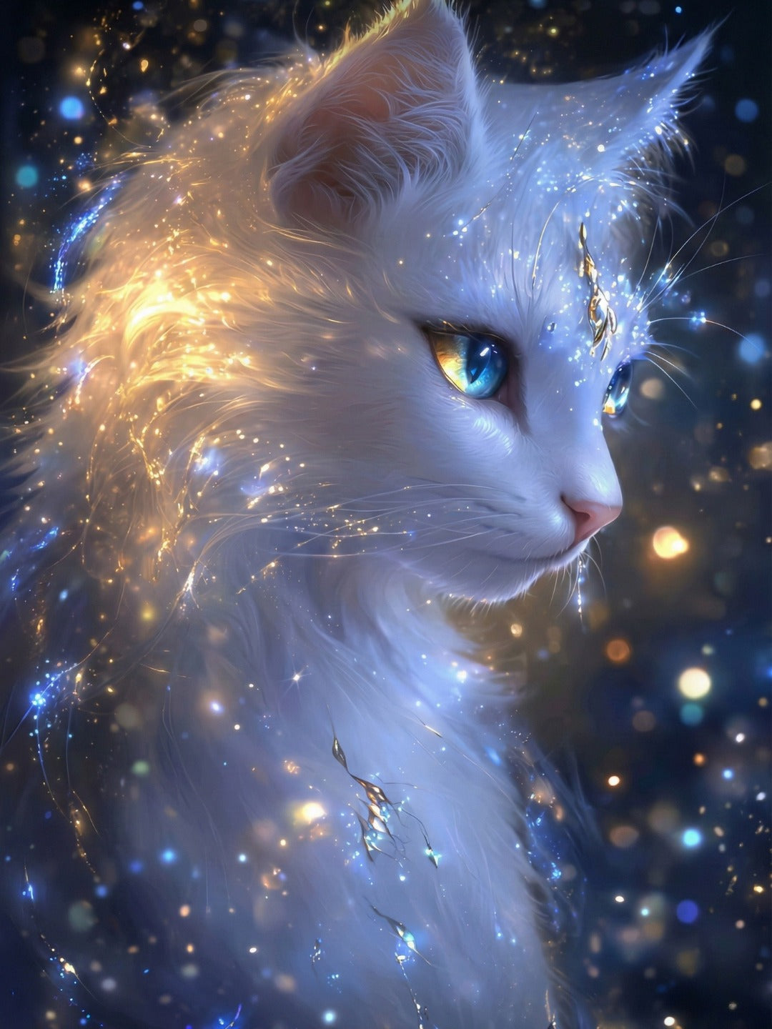 Starlight Cat - 30x40cm