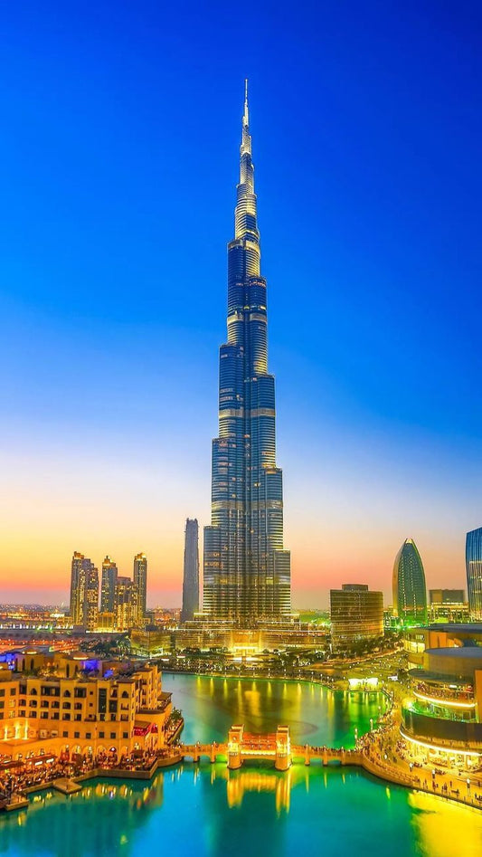 Burj Khalifa Sunset - 55X99cm