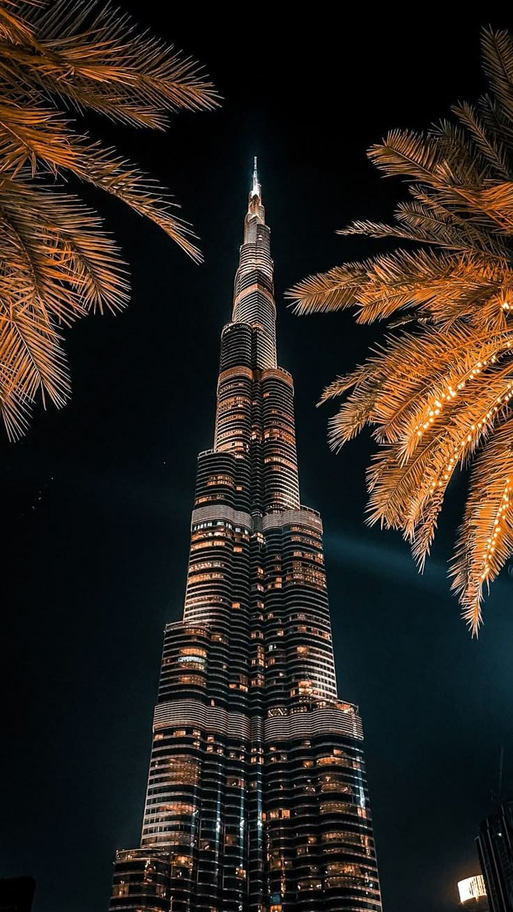 Midnight Burj Khalifa - 45X85cm