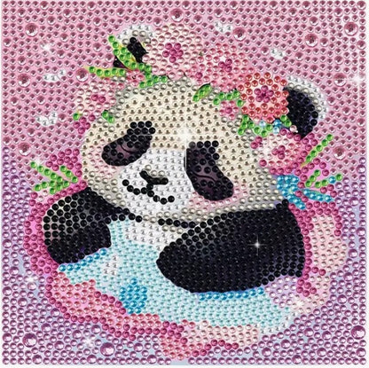Cute Panda With Frame - 18x18cm