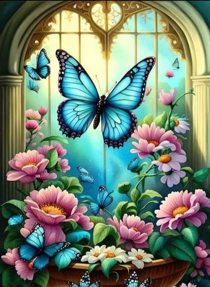 Flower Butterfly - 30x40cm