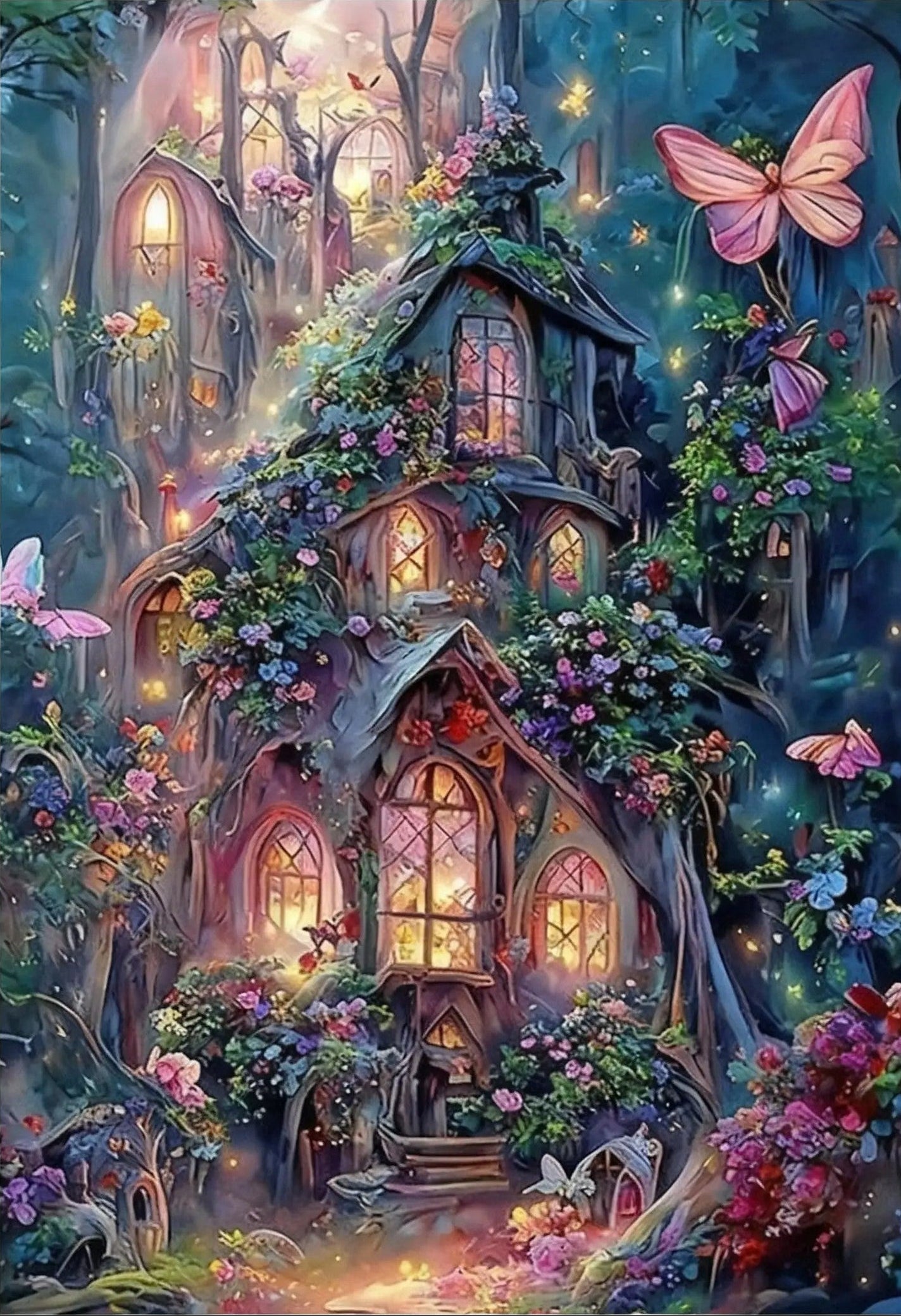Forest House - 30x40cm
