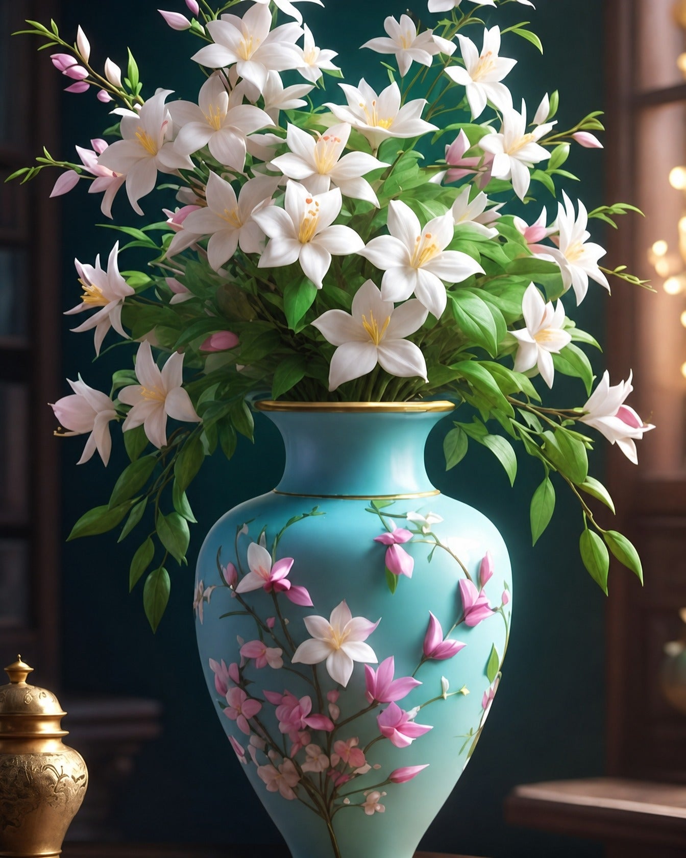 Turquoise vase - Large 40x50cm