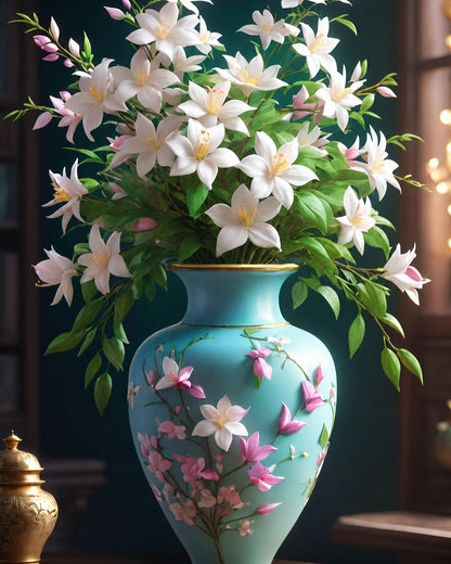 Turquoise vase - Large 40x50cm