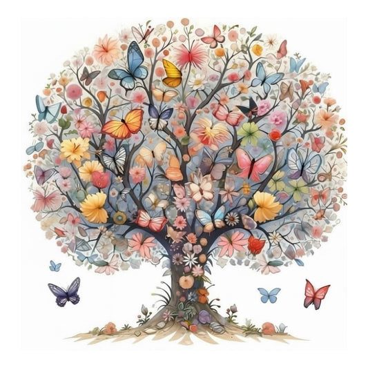 Butterfly Tree - 30x30 cm