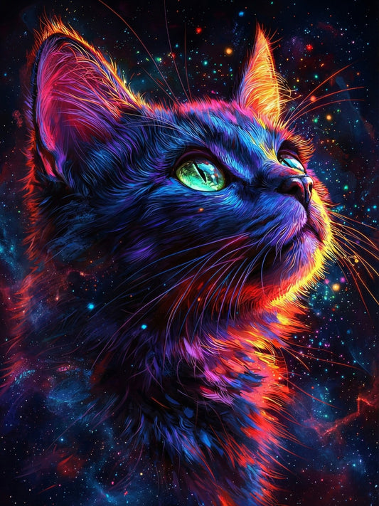 Cosmic Cat - 30x40cm