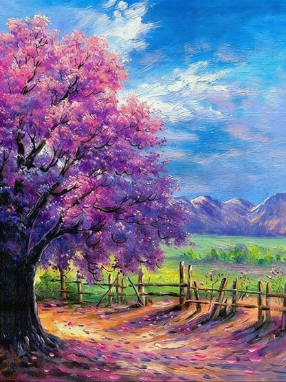 Pink Spring Tree - 30x40cm