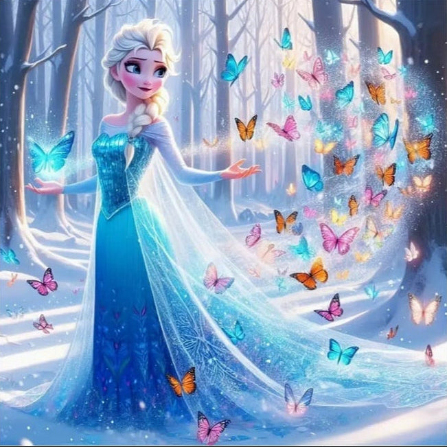 Elsa & Butterfly - 30x30cm