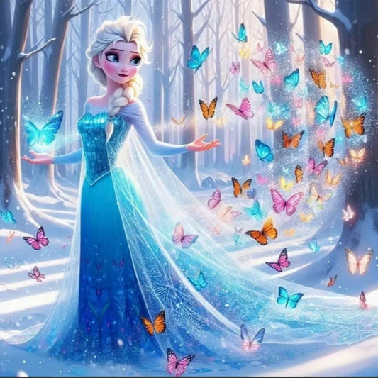Elsa & Butterfly - 30x30cm