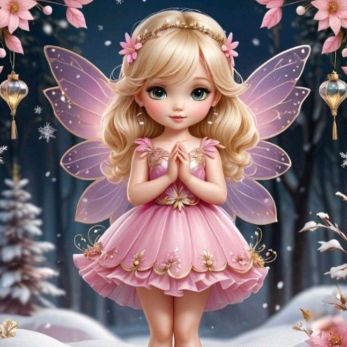 Fairy Pink Dress - 30x30cm
