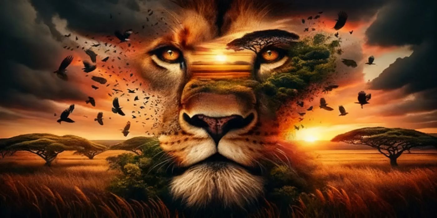 Lion Jungle - Large 70x35cm