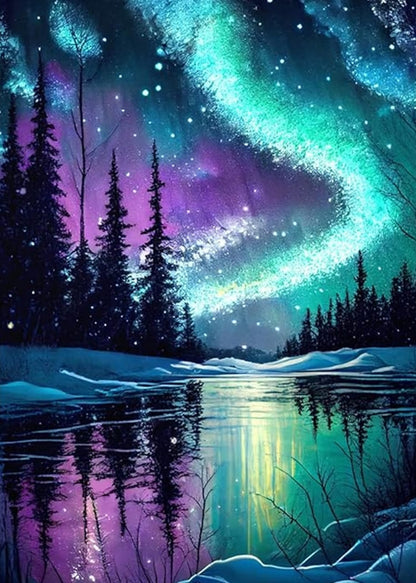 Sky night view - 30x40cm