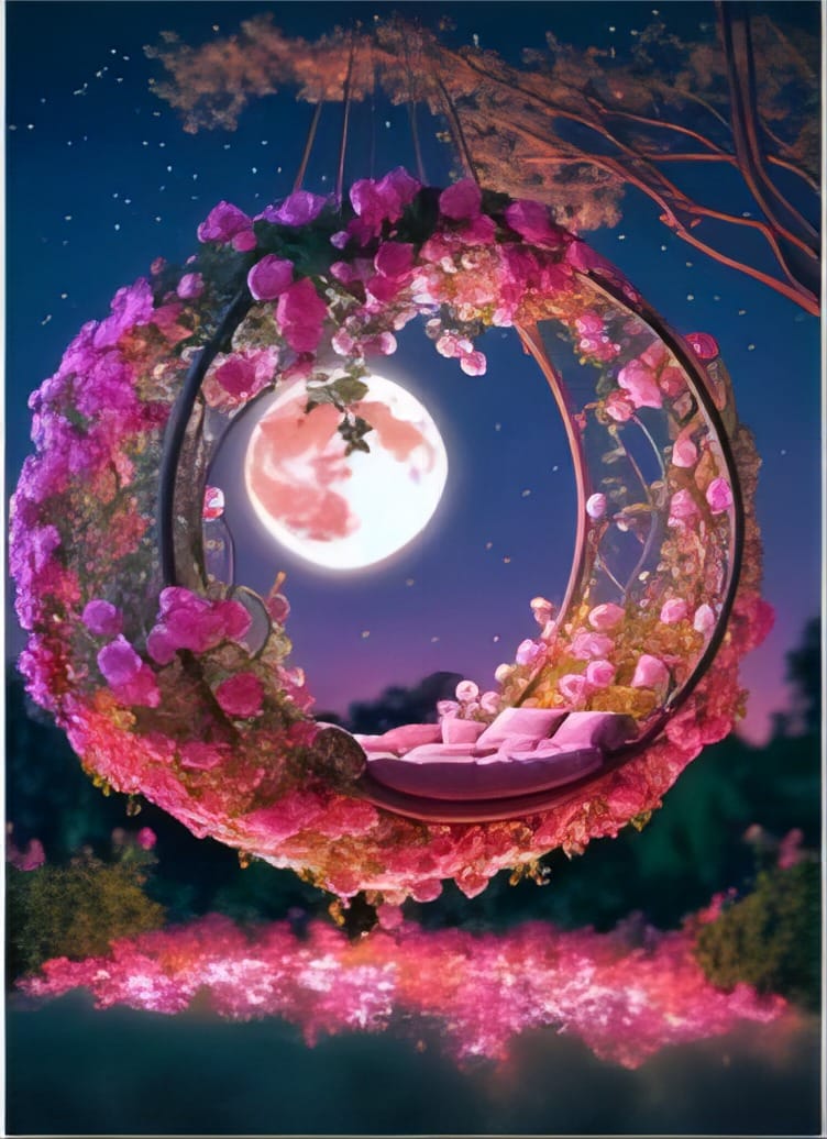 Swing Moon - 30x40cm