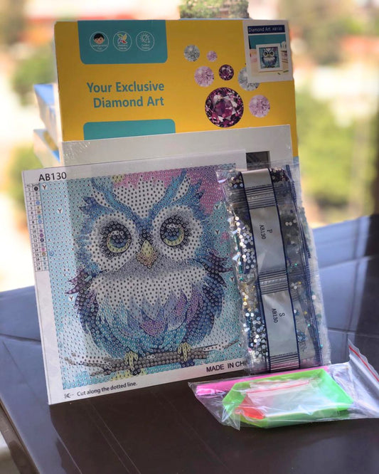 Cute Owl With Frame - 18x18cm